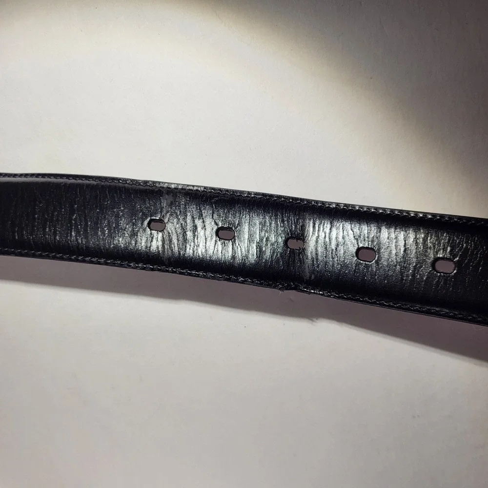 Johnston & Murphy Men's Black Leather Dress Belt Size 36/1.5